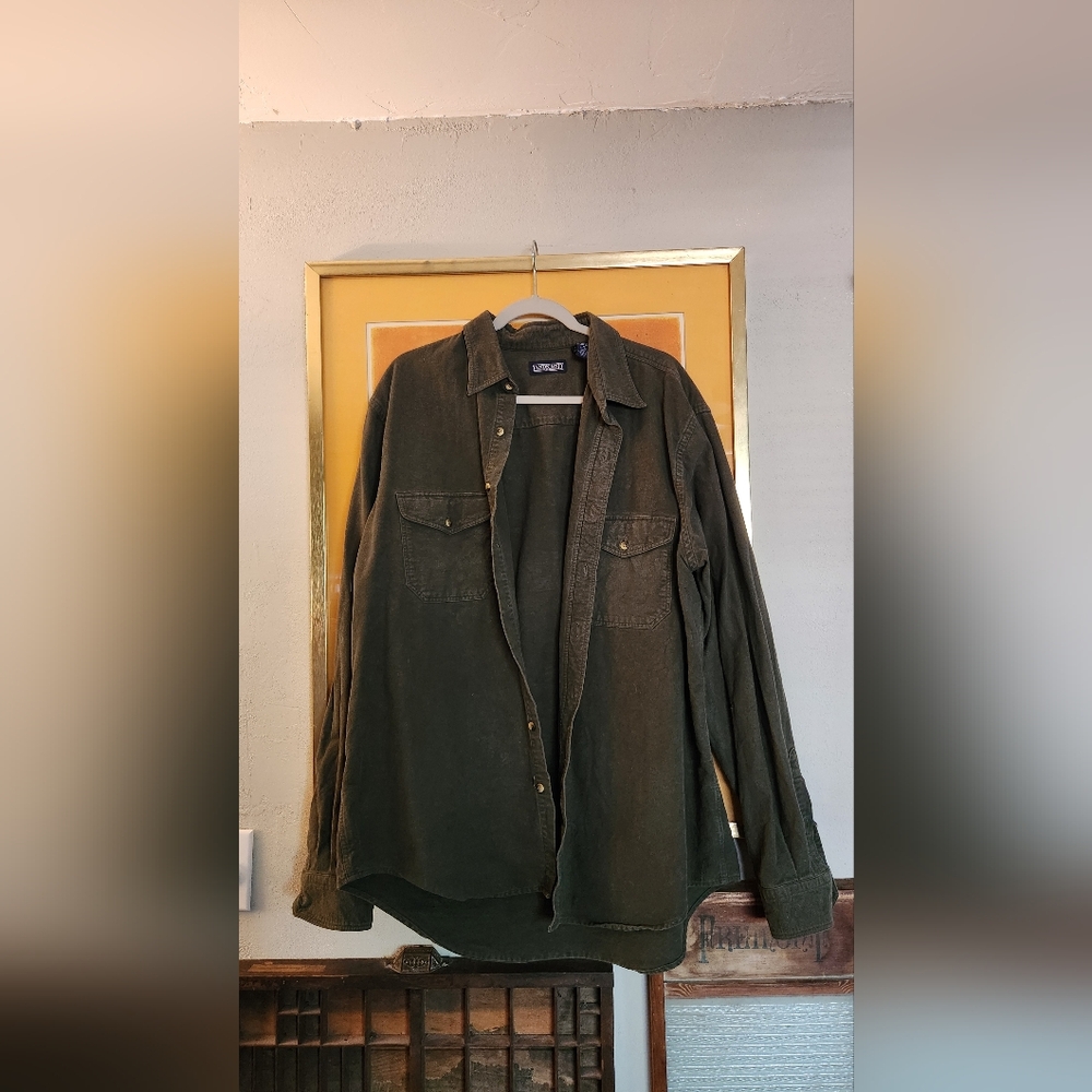 Men's Green Shirt by Lands End